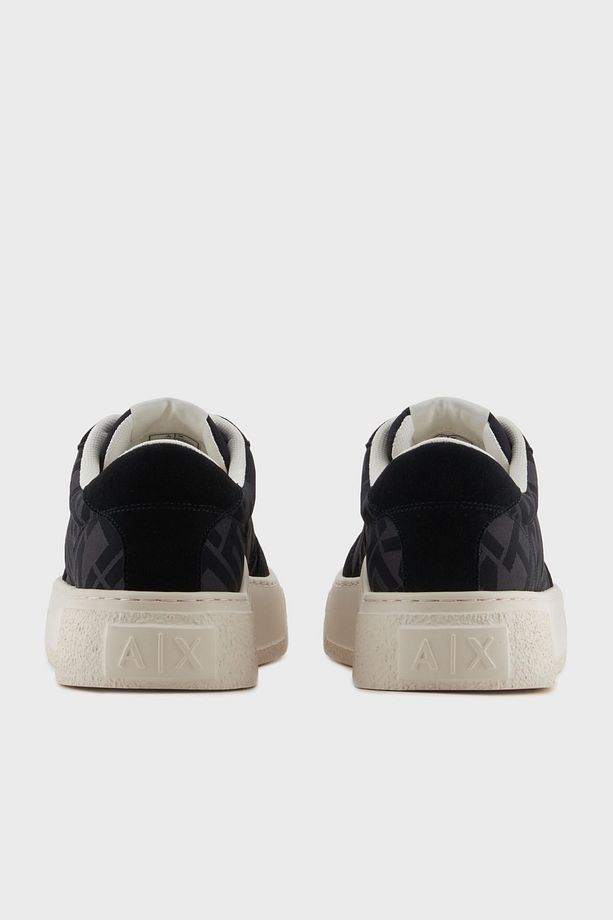 Armani Exchage Logolu Süet Detaylı Kalın Taban Sneaker Ayakkabı Erkek AYAKKABI XUX262 XV955 00002 - 5