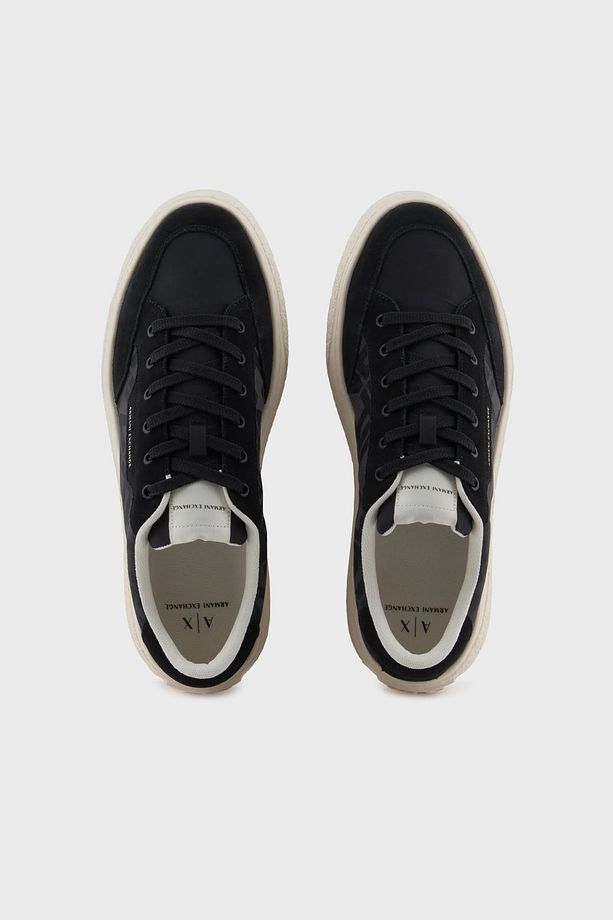 Armani Exchage Logolu Süet Detaylı Kalın Taban Sneaker Ayakkabı Erkek AYAKKABI XUX262 XV955 00002 - 3