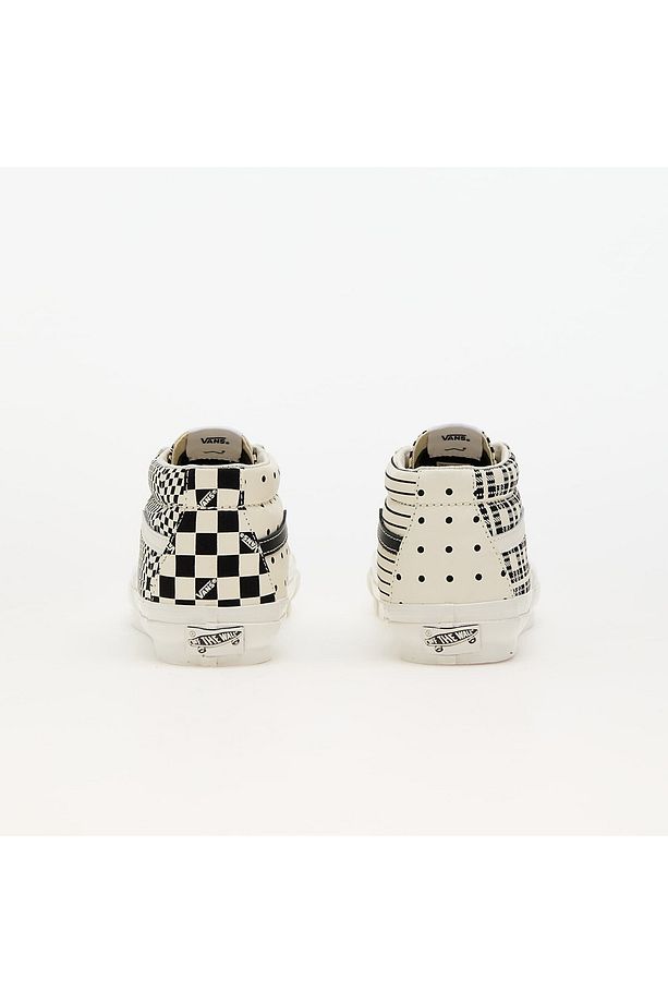 Unisex Sk8-Mid Reissue 83 Lx Pattern Clash Marshmallow Beyaz Sneaker - 5
