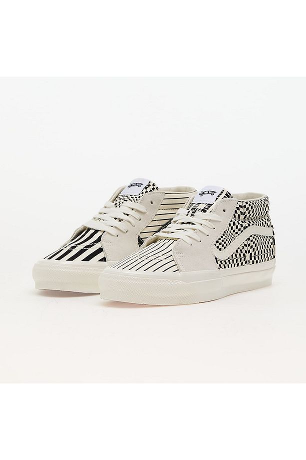 Unisex Sk8-Mid Reissue 83 Lx Pattern Clash Marshmallow Beyaz Sneaker - 1