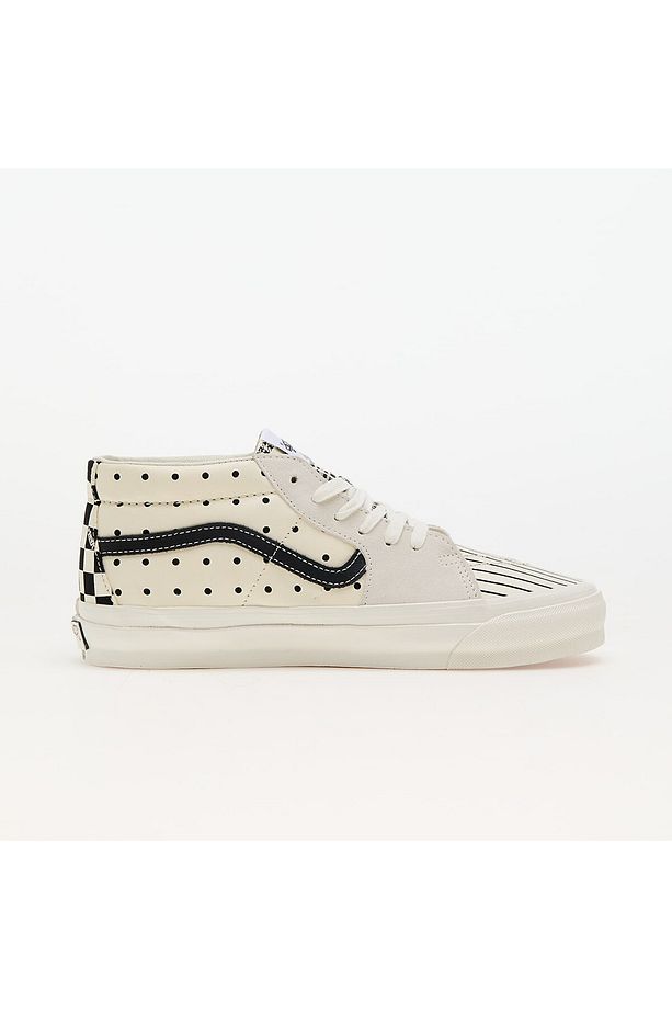 Unisex Sk8-Mid Reissue 83 Lx Pattern Clash Marshmallow Beyaz Sneaker - 3