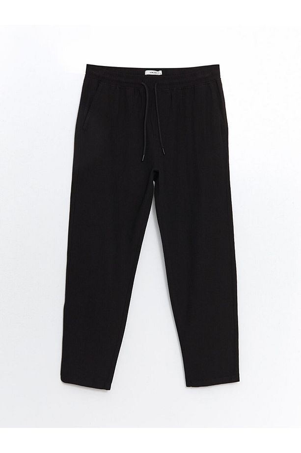 Standart Kalıp Poplin Erkek Pantolon - 5
