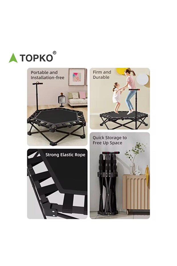 106 Cm Tutmalı KATLANIR Step Trambolin - 7