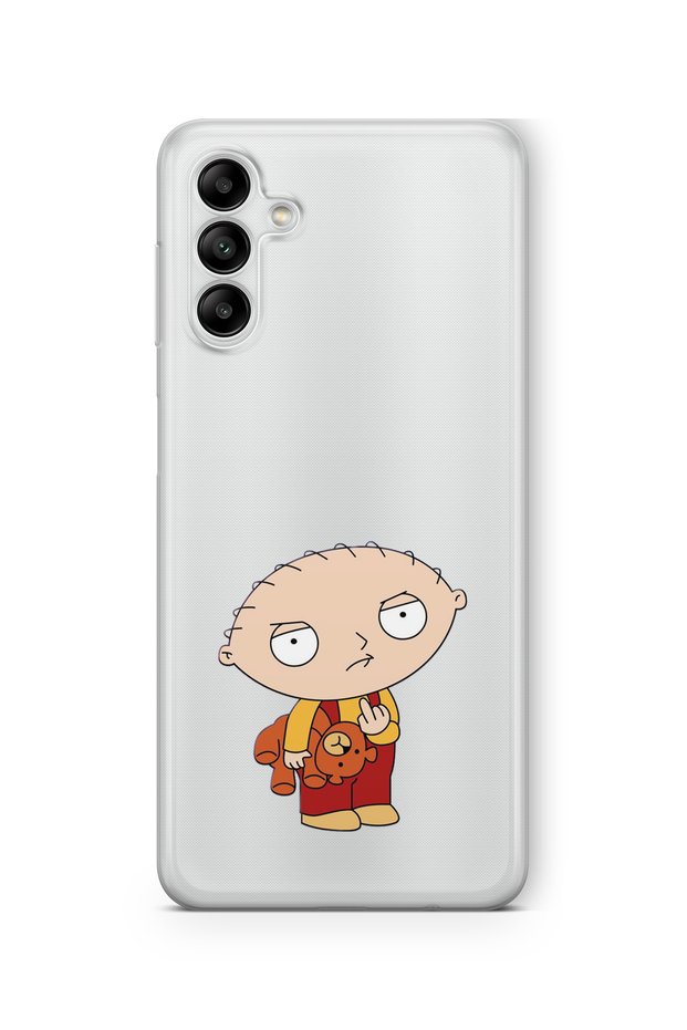 Samsung Galaxy S23 Compatible Stewie Griffin Design Printed Transparent Case