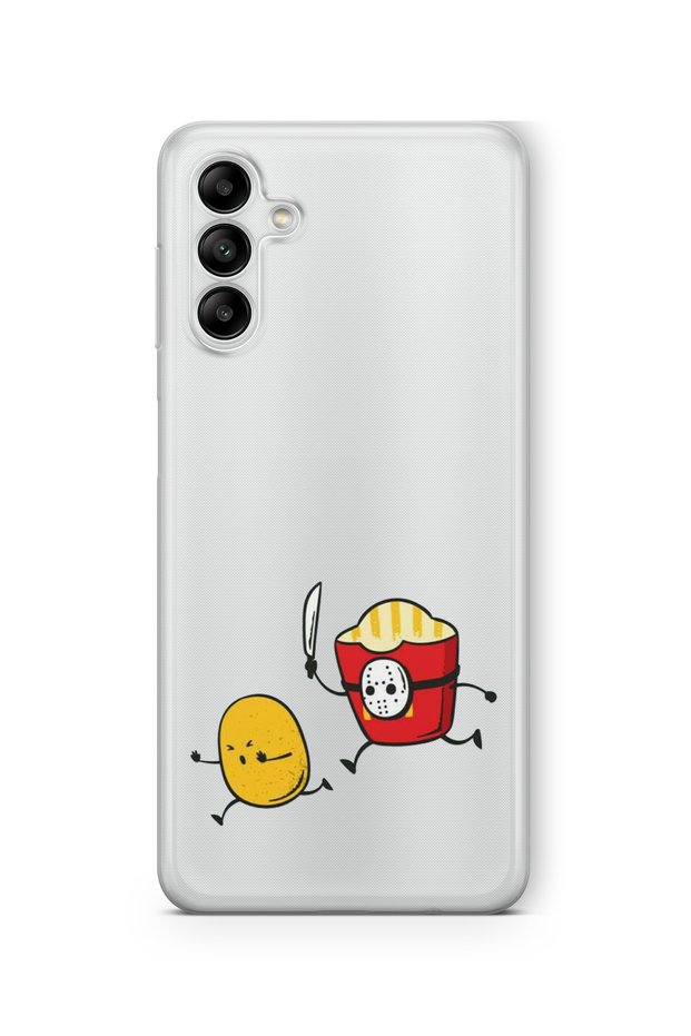 Samsung Galaxy S23 Fe Compatible Potato Design Printed Transparent Case