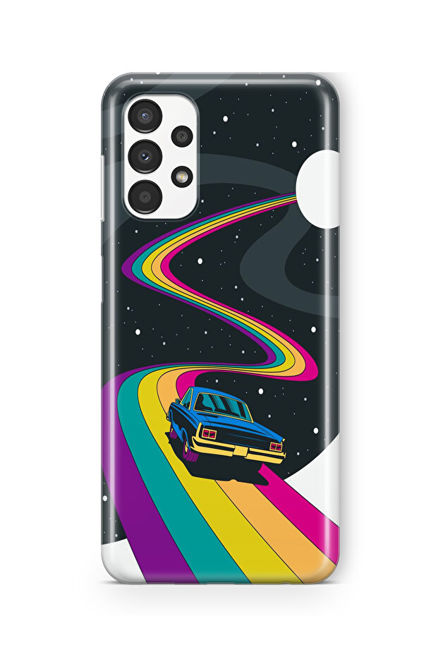 Samsung Galaxy A23 Compatible Space Rider Design Printed Transparent Case - 1