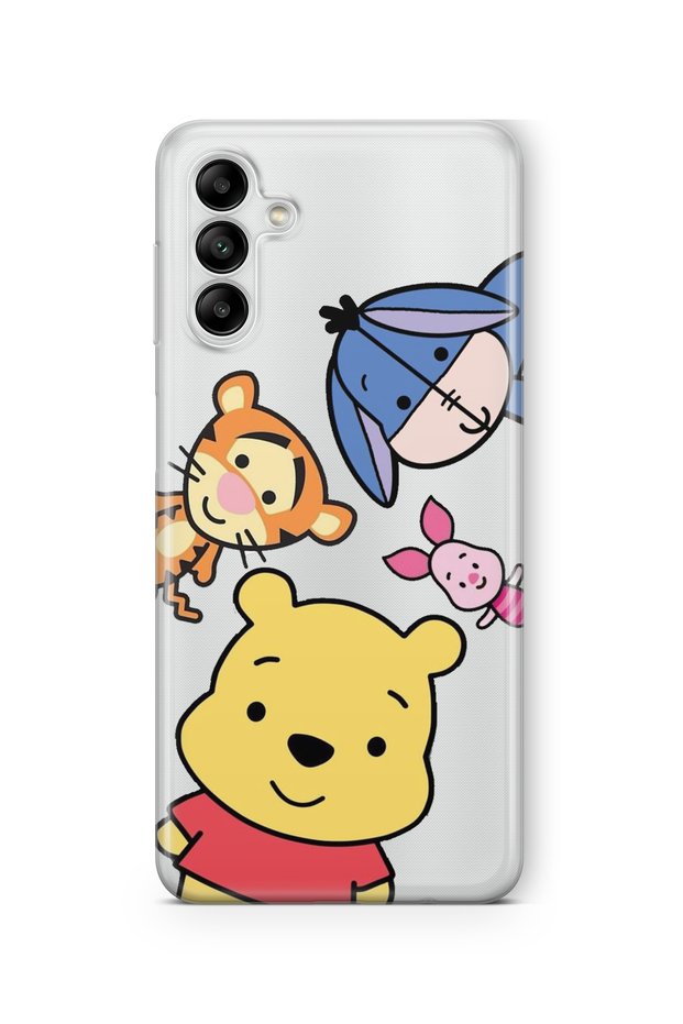 Winnie the Pooh Design Printed Transparent Case Compatible with Samsung Galaxy A05S