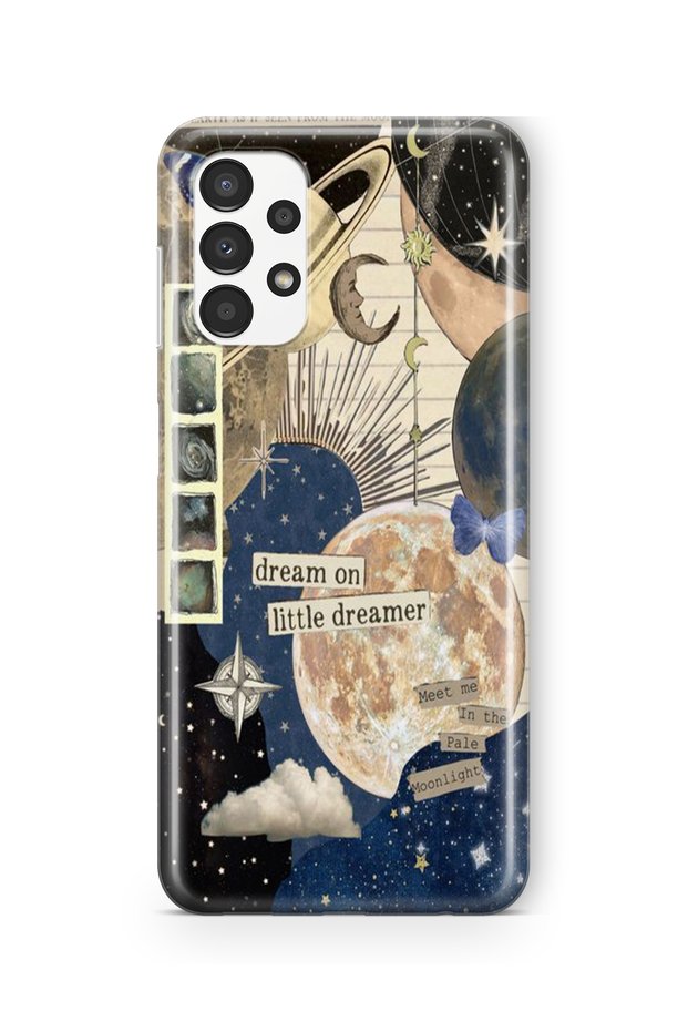 Samsung Galaxy A32 Compatible Little Dreamer Design Printed Transparent Case