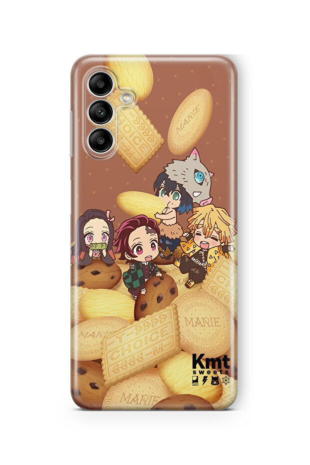 Samsung Galaxy A15 Compatible Demon Slayer Design Printed Transparent Case - 1