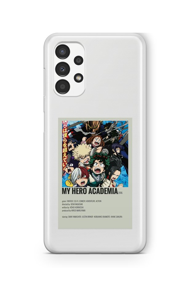 Samsung Galaxy A13 Compatible My Hero Academia Palaroid Poster Design Printed Transparent Case