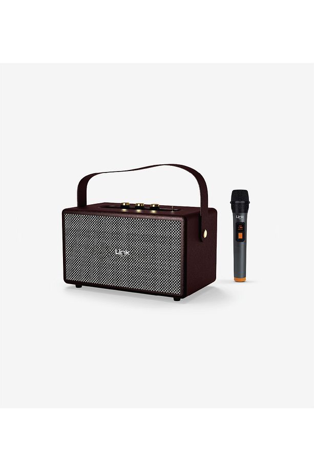 M402 Retro Taşınabilir Mikrofonlu Bluetooth Hoparlör - 1