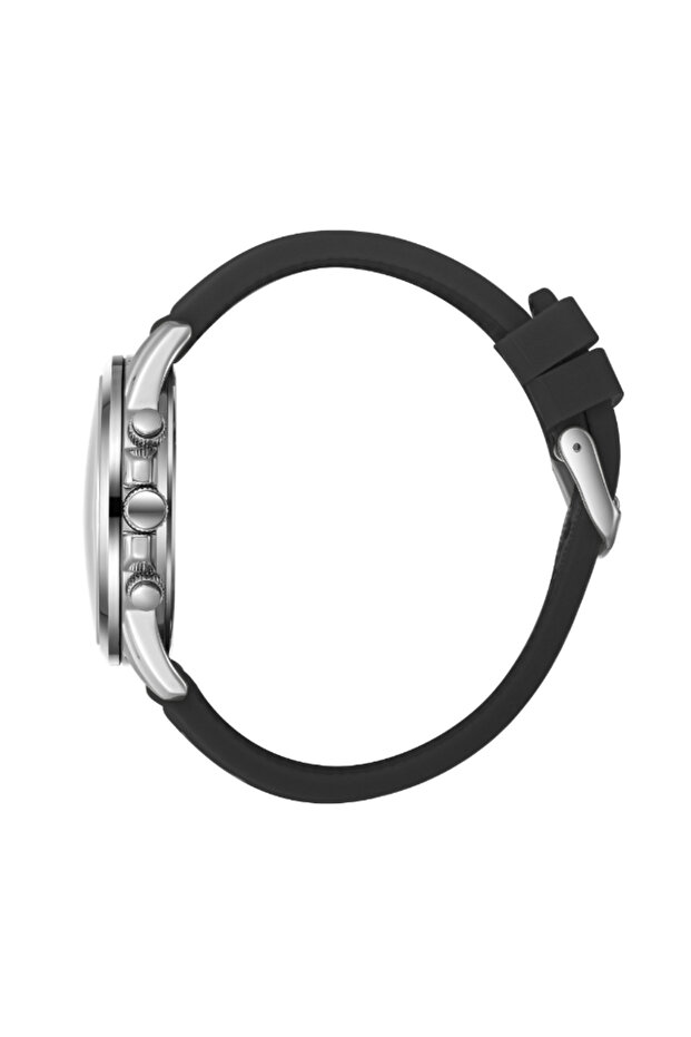 ساعة رجالية متعددة الوظائف بمينا أسود - LC08048.351 - 3