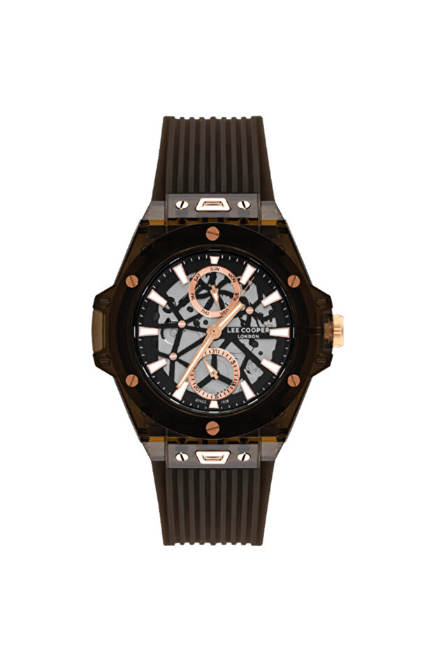 Lee Cooper Men's Multi Function Black Dial Watch - LC07975.051
