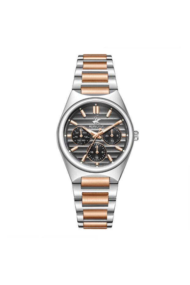 BEVERLY HILLS POLO CLUB Women Multi Function Black Dial Watch - BP3746C.360