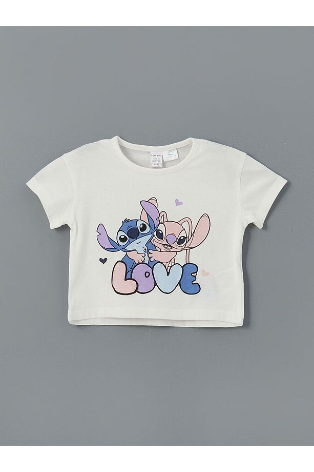 L Baskılı Kız Bebek Şortlu Pijama Takım - 2