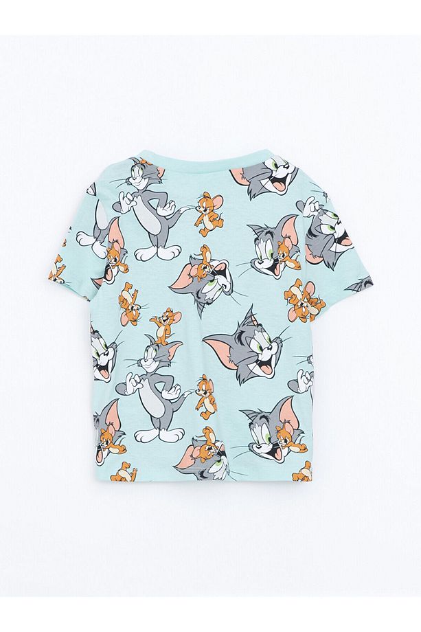 T Baskılı Erkek Bebek Şortlu Pijama Takımı - 4