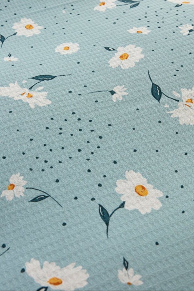 Daisy 100% Baumwolle Einzelbett Piké-Set, Mint - 10