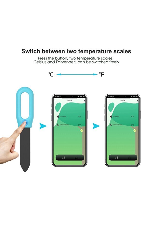 Zigbee version BT Zigbee Smart Soil Tester Bluetooth Humidity Temperature Moisture Sensor Mobile pho - 3