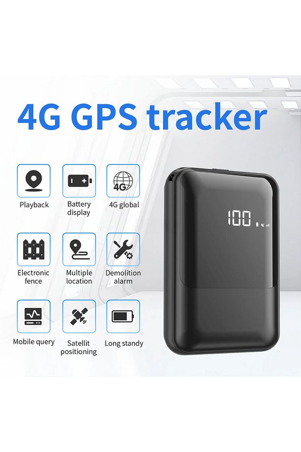 Kablosuz Taşınabilir 4G Sim Kartlı Mıknatıslı GPS Takip Cihazı - 60 Gün - IoS ve Android Uyumlu - 3