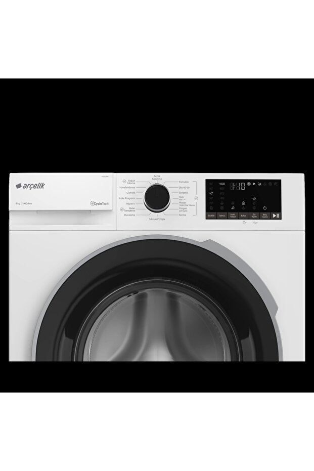 9100 DMX Çamaşır Makinesi Beyaz - 6