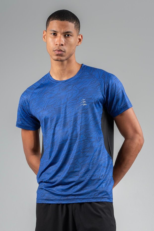 Regular Men's Crew Neck Cobalt T-Shirt