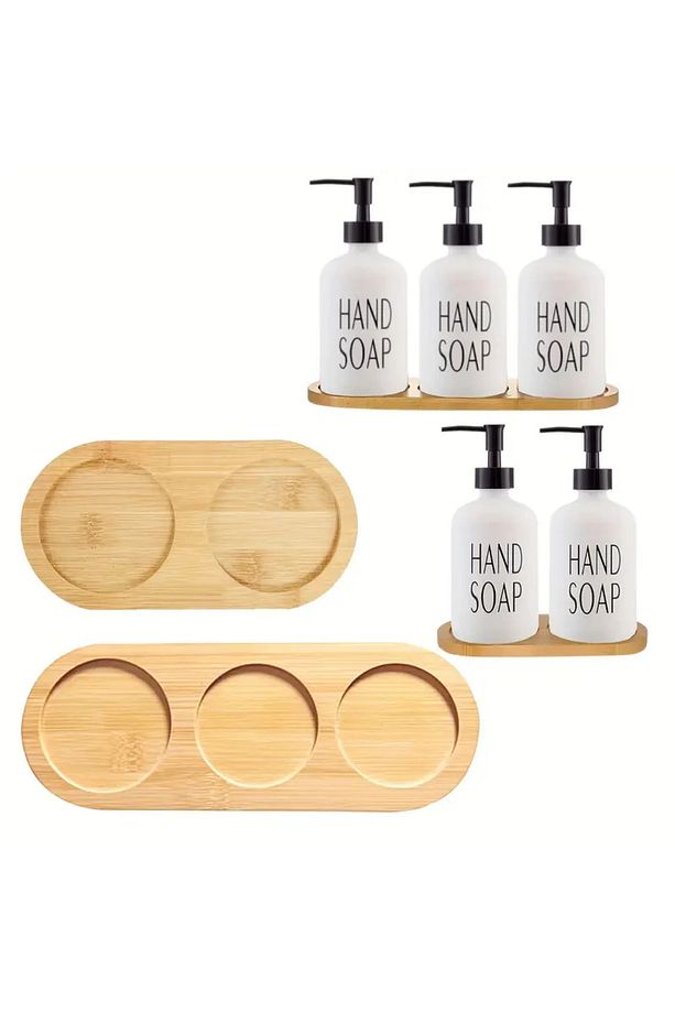 Tezgah Üstü  Banyo Mutfak Sıvı Sabunluk Altlığı | Banyo Mutfak Bulaşık Lavabo Deterjanlık  2 adet - 4