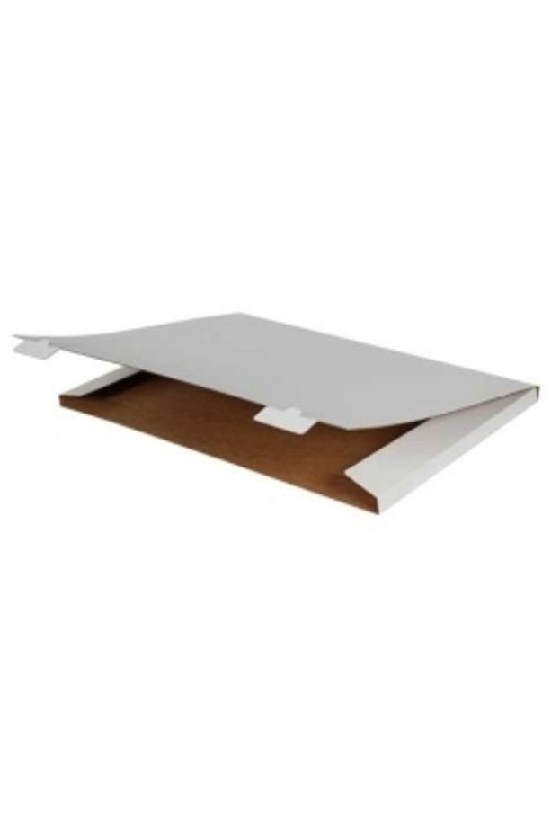 53x38x2cm Kutu - 1 Desi Kutu - Tek Oluklu Tablo Kutusu - Beyaz - 25 Adet - 1