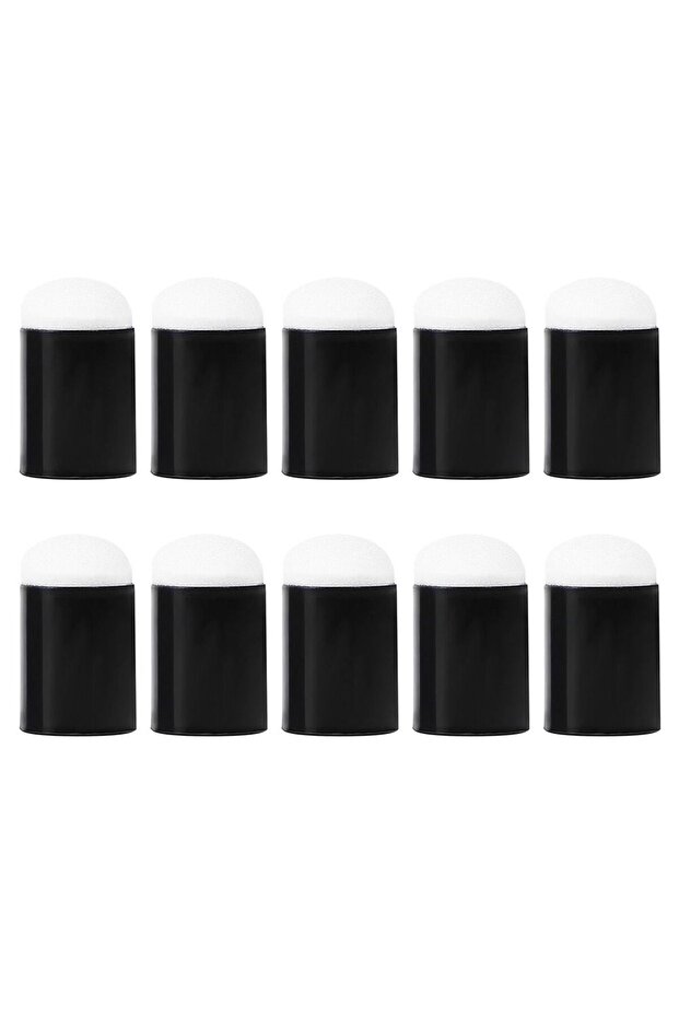 WHITE 10pcs Finger Painting Sponge Daubers Sponger Foam Applying Ink Chalk Inking Staining DIY Paint