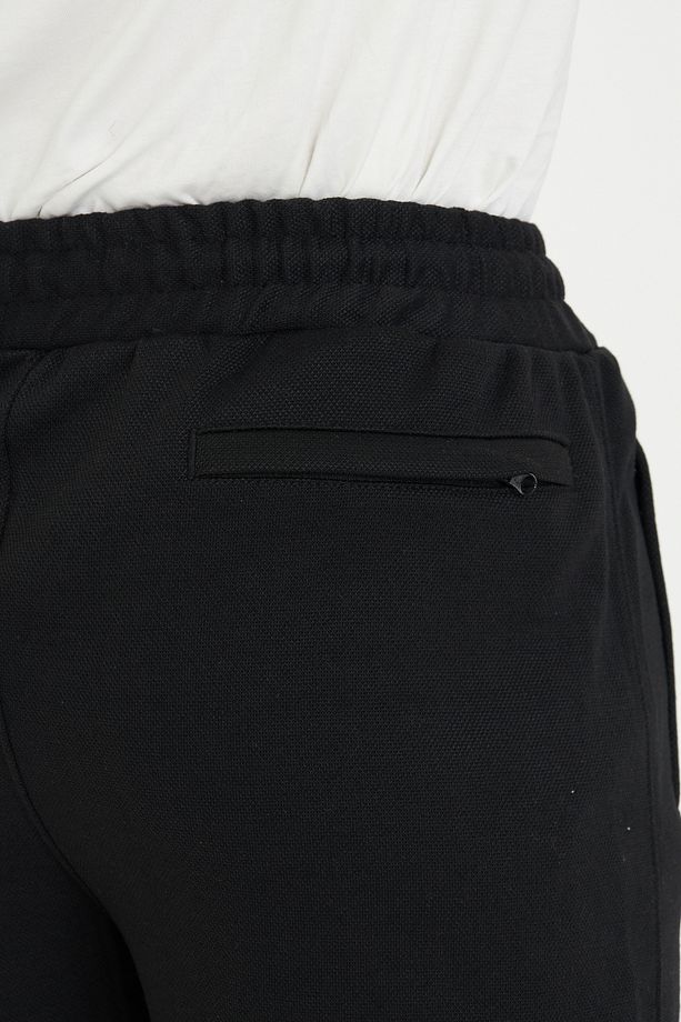 Erkek Lastikli Bermuda Detaylı Duble Paça Pike Şort - 4
