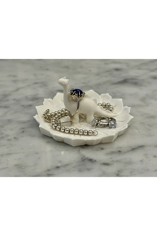 Dinosaur and Flower Themed Jewelry Organizer Ring Jewelry Stand