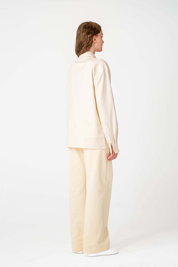 Socrates Logo Gömlek - Ekru - 4