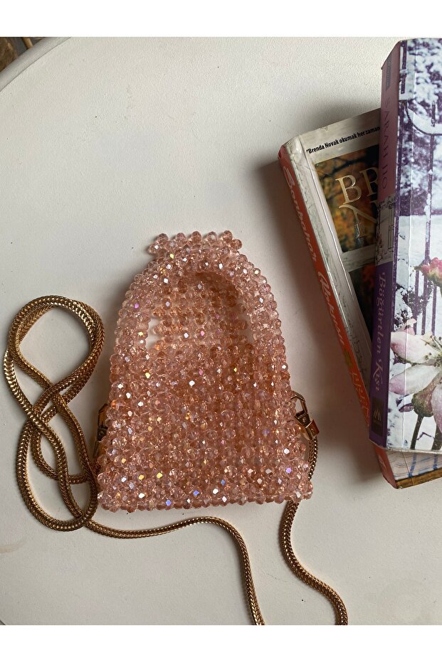 Stone Beaded Cross Mini Bag - 4