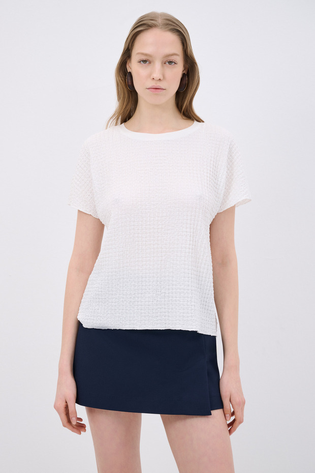 Kısa Kollu Bluz - 1