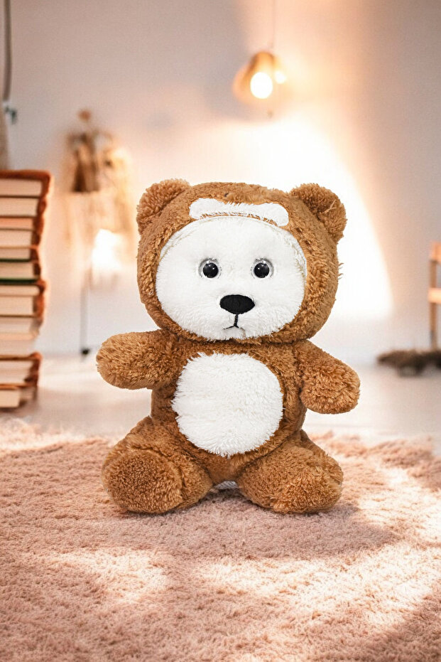 Sleepyhead Series- Hooded Plush Teddy Bear - Plush Toys
