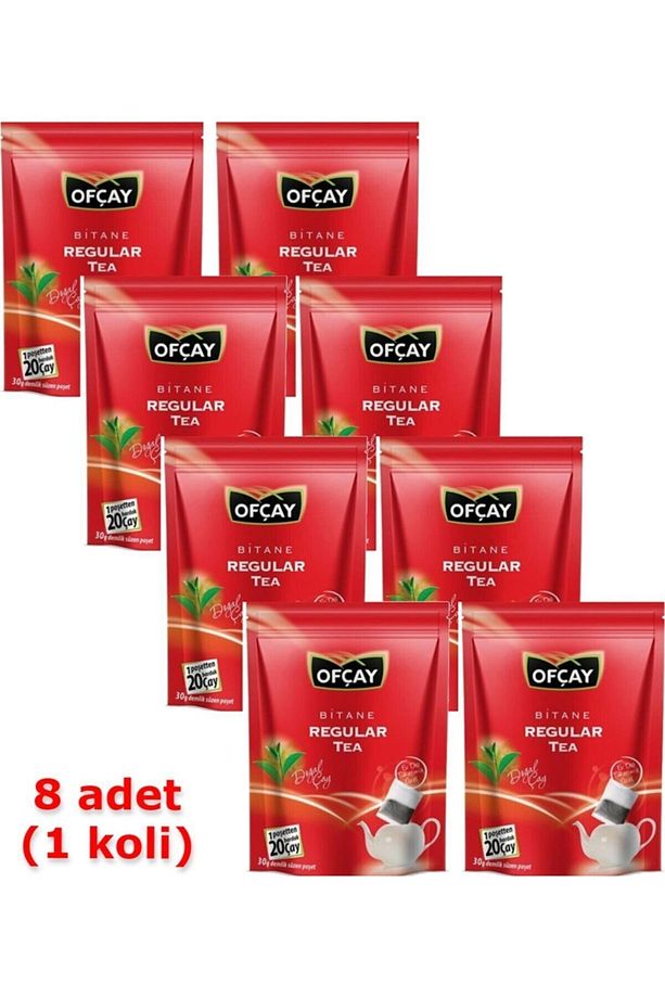 Regular Zipper Tea Eko Demlik Poşet Çay 30 Gr 30 Ad - 8 Paketlik Koli - 1