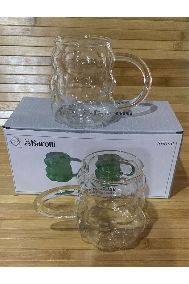 2 Adet Cam Bardak Üzüm Model Soğuk Kahve Bardağı 350 ml - 1