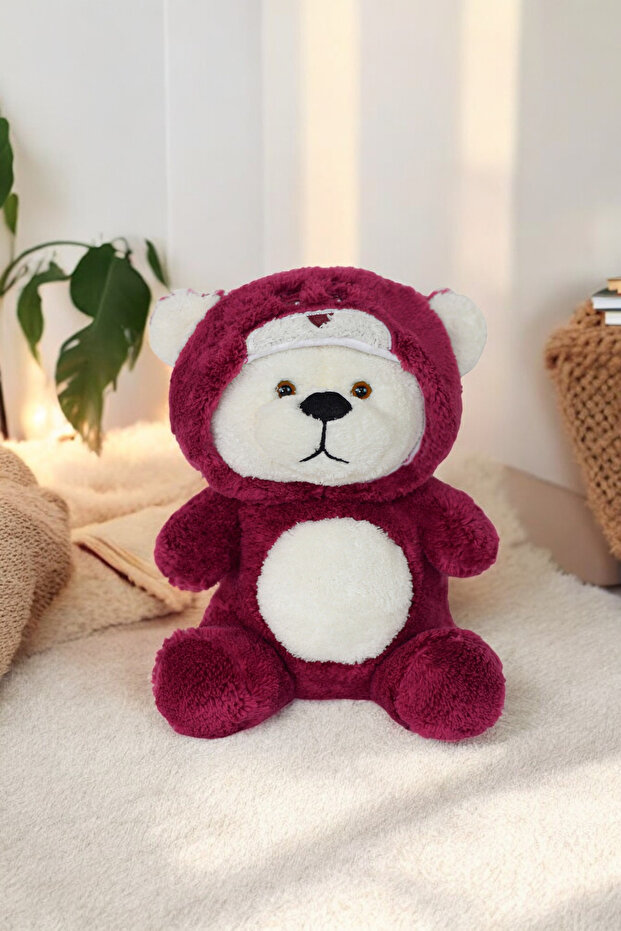 Sleepyhead Series- Hooded Plush Teddy Bear - Plush Toys