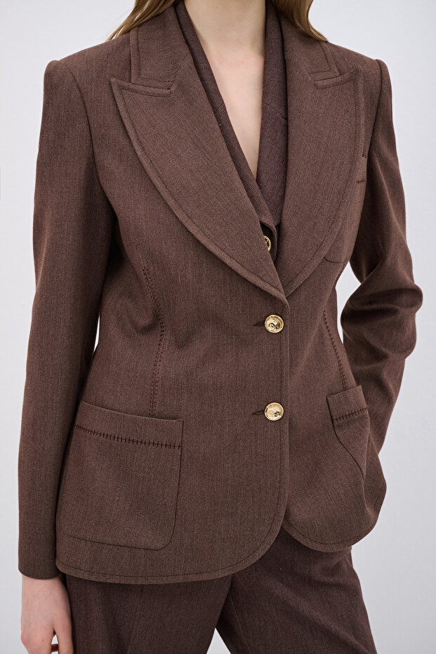 Denim Görünümlü Ceket - 3