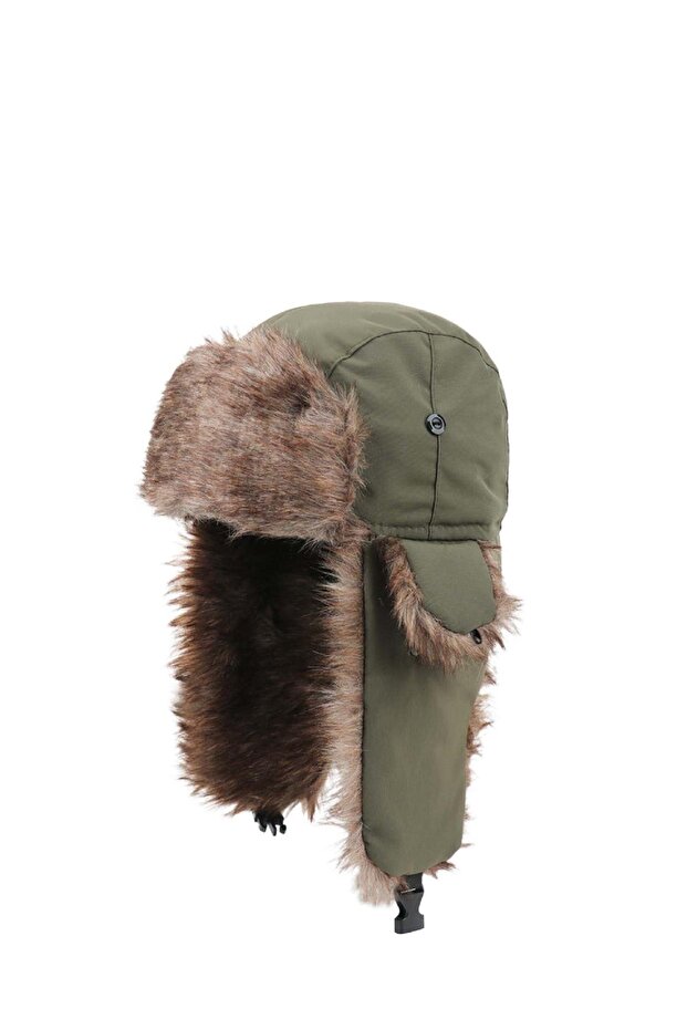 Unisex Children's Warm Furry Beanie Winter Eared Ski Hat 52Cm