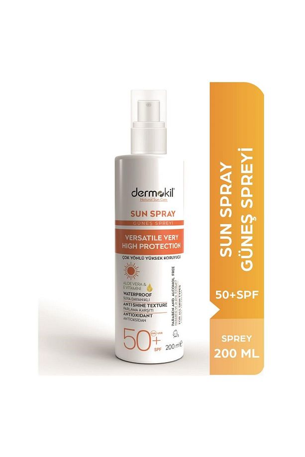 DERMOKİL ÇOK YÖNLÜ YÜKSEK KORUYUCU GÜNEŞ SPREYİ 50SPF 200ML - 1
