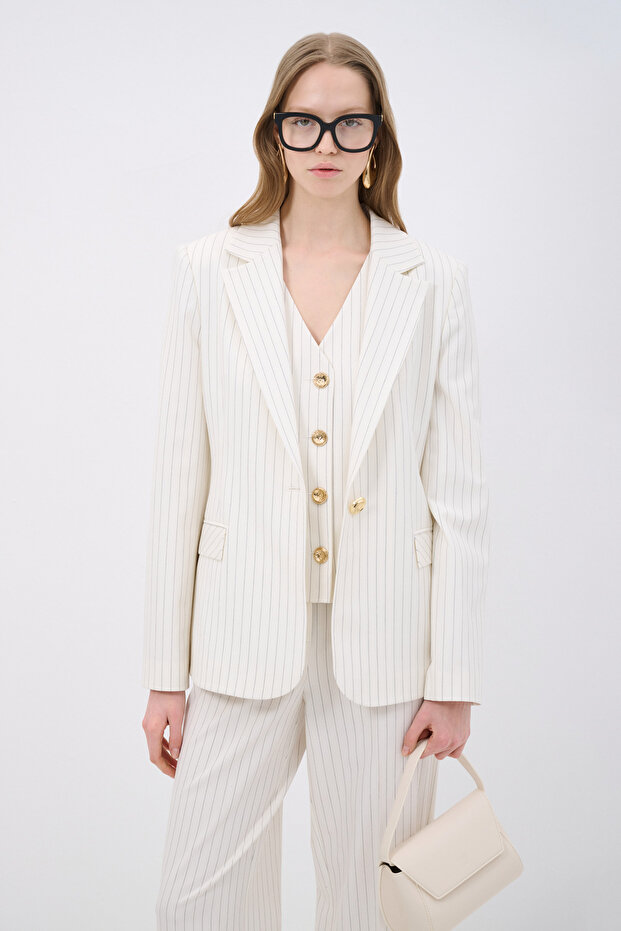 Çizgili Ceket - 5