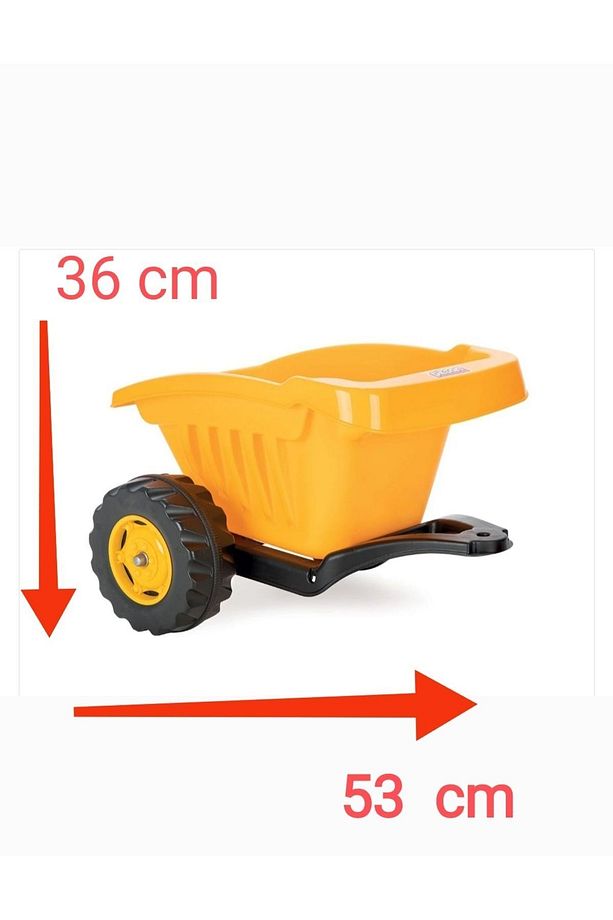 Pilsan Active Akülü Ve Pedalli Kepçeli Traktör Ve Power Traktör Için Sarı Römork (ROMORK) - 2