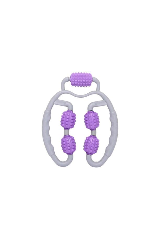 Cellulite Massage Roller 5 Knob Massage Apparatus Purple Color