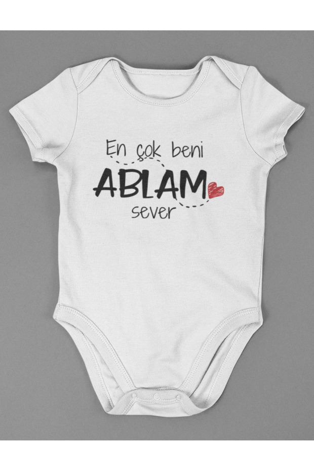 Most People Love My Sister! Written Cotton Soft Unisex Snap Body Suit