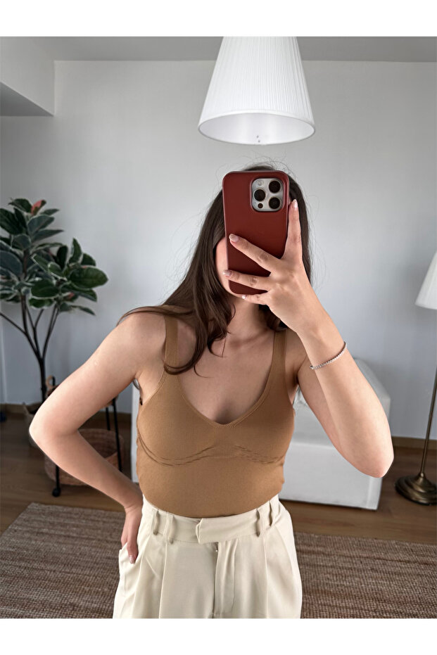 Askılı Atlet Camel - 2