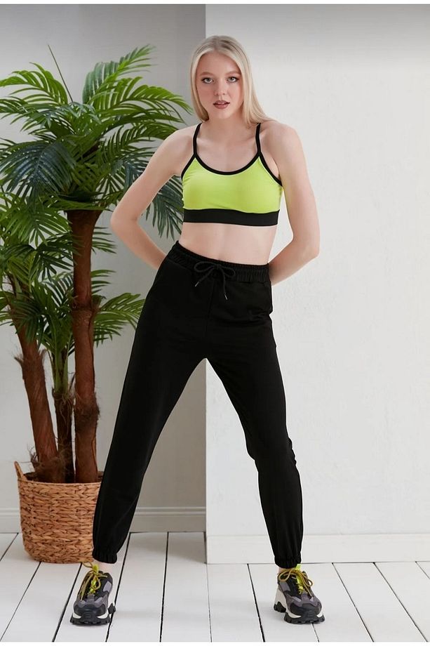 ( 2 ADET ) Eşofman Altı SETİ Lastik Paça Yüksek Bel Eşofman Sportwear Cmpany - 5
