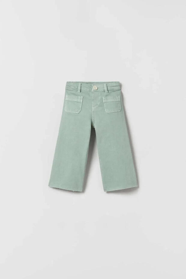 ispanyol paça yeşil denim jean