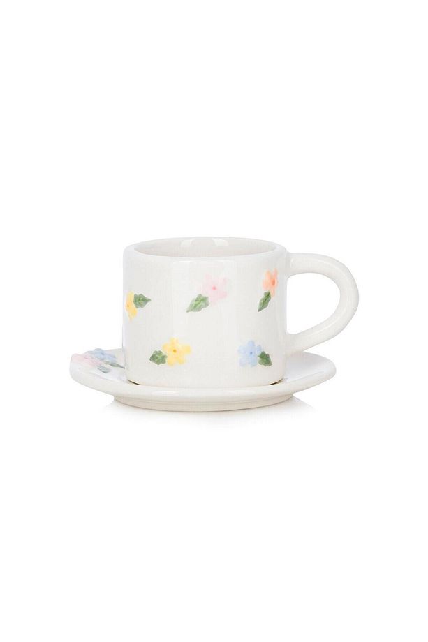 LCW HOME  Çiçek Desenli 2 Kişilik Seramik Kahve Fincan Takımı 90 Ml - 5