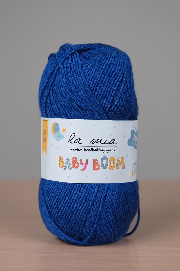 Baby Boom Non-Pilling Premium Baby Rope 250M/100Gr Cobalt Blue-605