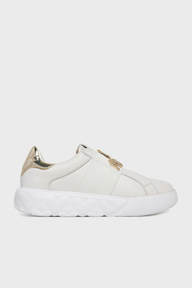 Taş Logolu Deri Sneaker Ayakkabı AYAKKABI JA15064G1MIA610A - 1